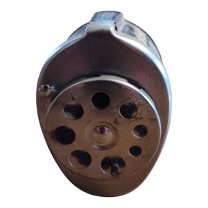 Boston KS Vintage Pencil Sharpener Hand Crank School Silver And Gray